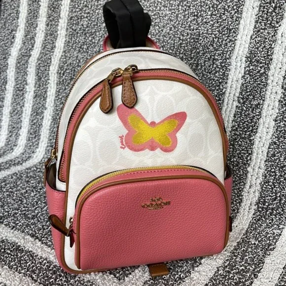 Coach Butterfly mini Backpack in color block Taffy/Chalk m49573357378_1.jpg?1773516854 main image 3